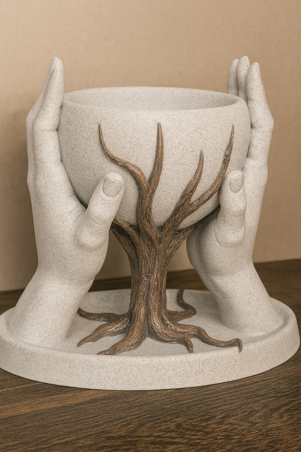 Puķu pods "Marble Oreo"