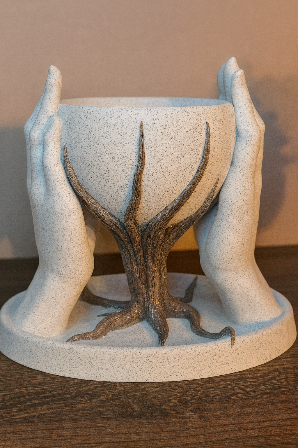 Puķu pods "Marble Oreo"