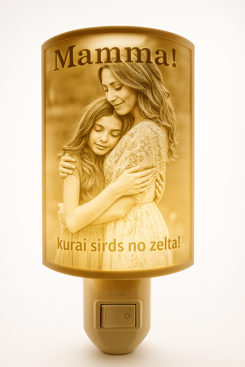 Personalizēta lampa veidota pēc Tavas fotogrāfijas